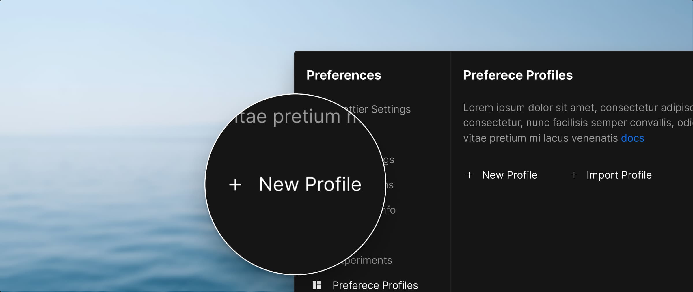 Create a Profile