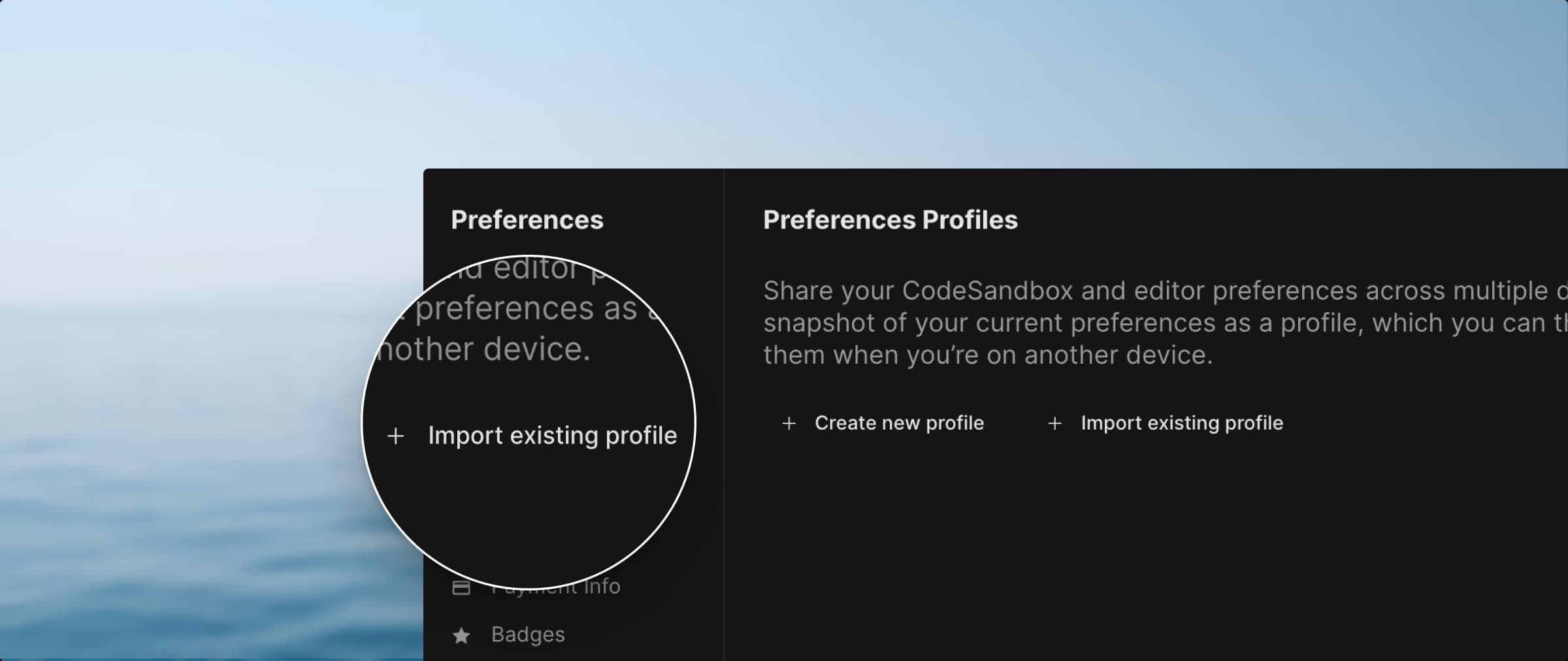 Import a Profile